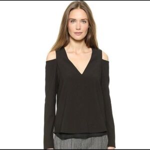 Cooper & Ella Cold Shoulder Long Sleeve Blouse Medium